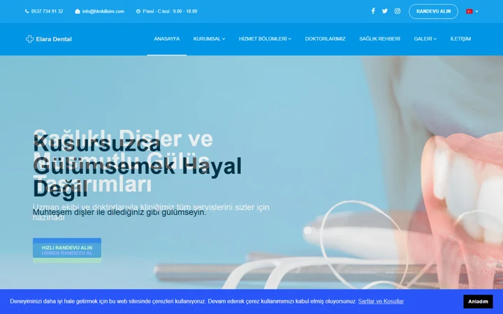 Medikal ve klinik web sitesi tasarımı