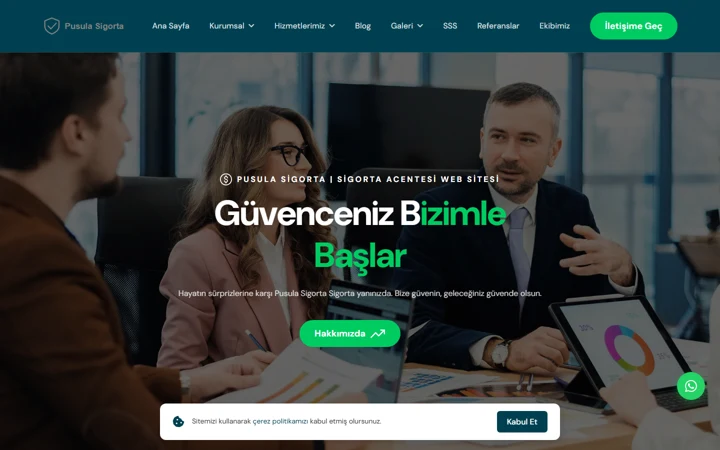 Sigorta acentesi web sitesi tasarımı